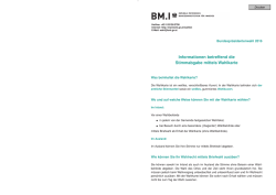 Informationen betreffend die Stimmabgabe mittels Wahlkarte (PDF