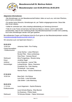 Drucken - Messdienerschaft St. Martinus Nottuln