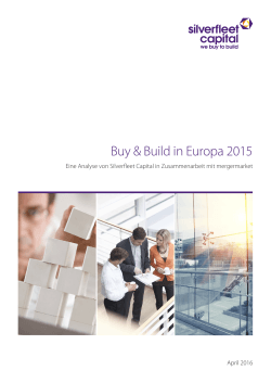 Buy & Build in Europa 2015