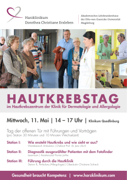 hautkrebstag - Harzklinikum