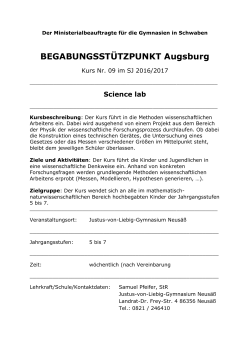 09 Science Lab Justus-von-Liebig-Gymnasium Neusäß (Jgst. 5-7)