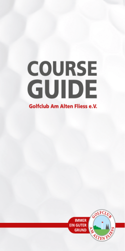 Golfclub AAF Course Guide - Golfplatz Am Alten Fliess
