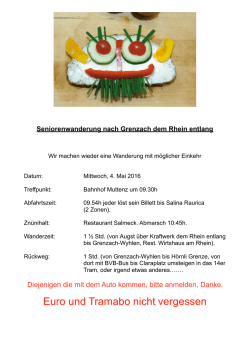 Euro und Tramabo nicht vergessen