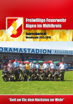 JB 2015-16 - Freiwillige Feuerwehr Aigen iM