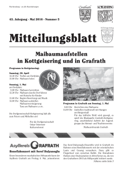 Mitteilungsblatt - Verwaltungsgemeinschaft Grafrath