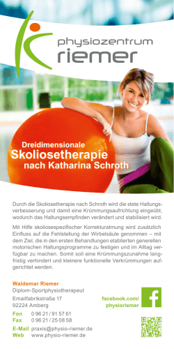 unseres Flyers - Physiotherapie Riemer Amberg