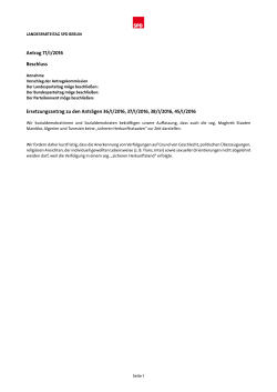 LANDESPARTEITAG SPD BERLIN 30.04.2016 1 2 3 4 5 6 7 8 9 10