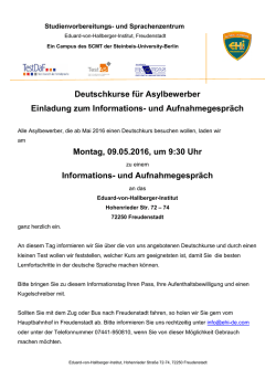 Informationen - Eduard-von-Hallberger