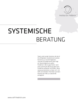systemische - Institut Dr. Friedrich