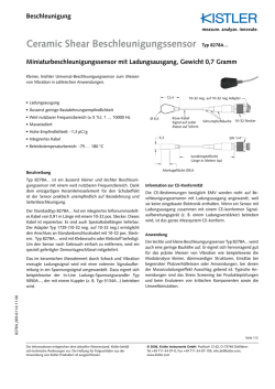 Datenblatt, Typ 8278A