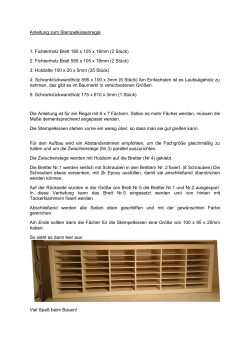 Anleitung zum Stempelkissenregal 1: Fichtenholz