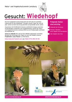 Flyer - Natur- und Vogelschutzverein Lenzburg