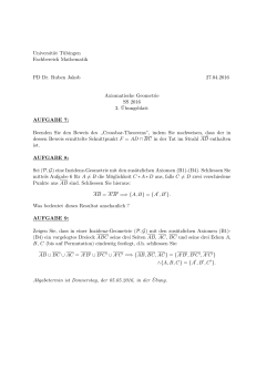 Blatt 3 - Der Fachbereich Mathematik