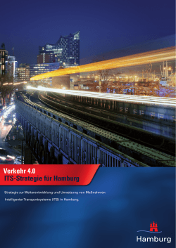 Verkehr 4.0 ITS-Strategie für Hamburg