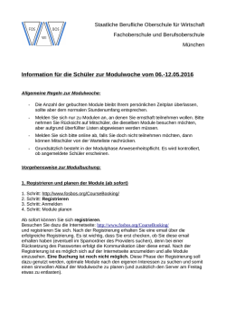 Informationen zur Modul-Buchung f&uuml;r Sch&uuml;ler gibt es hier.