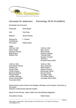 Sitzung vom 1