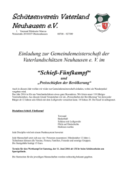Sch&uuml;tzenverein Vaterland Neuhausen e.V.