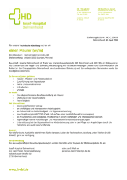 einen Maurer (w/m) - Josef