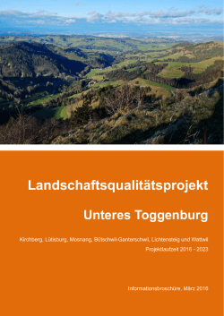 Informationsbroschüre LQP Unteres Toggenburg (4769 kB, PDF)