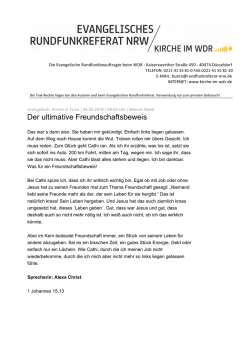 Der ultimative Freundschaftsbeweis