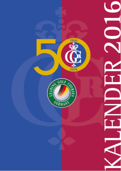 KALENDER - Golf- und Land