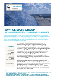 Stand April 2016 - WWF Climate Group