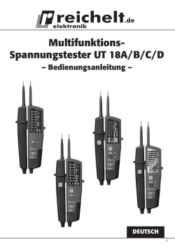 Multifunktions- Spannungstester UT 18A/B/C/D