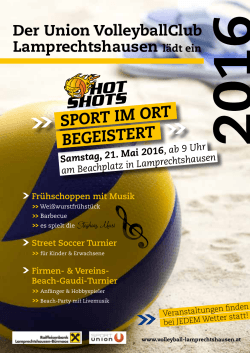 Flyer zum Downloaden - UNION VolleyballClub Lamprechtshausen
