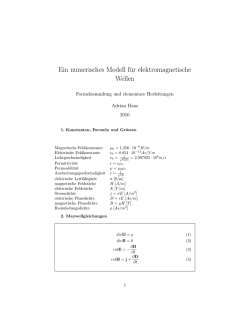 Ein numerisches Modell für elektromagnetische Wellen