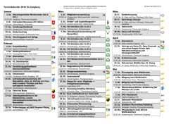 Jahresterminkalender Zangberg 2016 Liste