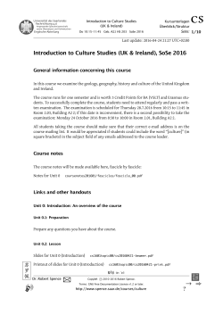 Introduction to Culture Studies