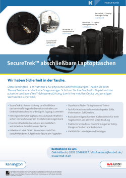 SecureTrek™ abschließbare Laptoptaschen