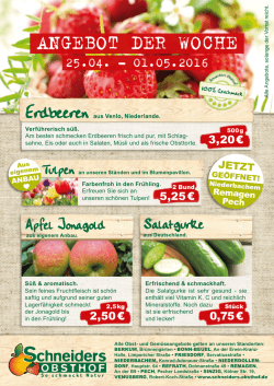 Angebot der Woche - Schneiders Obsthof