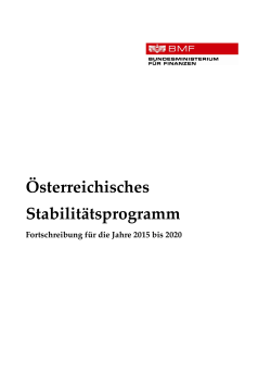 Österreichisches Stabilitätsprogramm