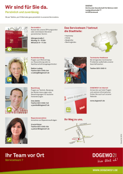 Ihr Team vor Ort