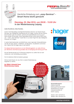 easy-Seminar - bei FEGA & Schmitt!