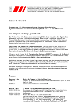 Jahresversammlung 2016