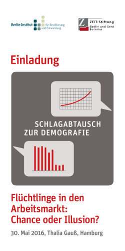 Einladung - Berlin-Institut f&uuml;r Bev&ouml;lkerung und Entwicklung