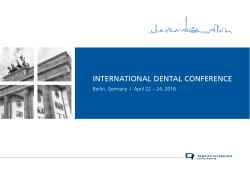 InternatIonal Dental ConferenCe