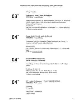 Hochschule f&uuml;r Grafik und Buchkunst Leipzig - www.hgb