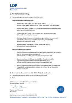 2. Teil: Parteiversammlung