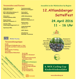 Flyer zum Sattelfest - Strausberg-Live