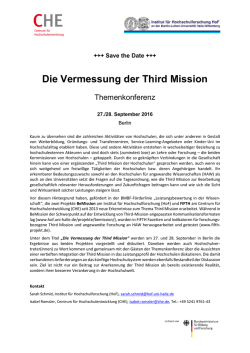 Die Vermessung der Third Mission