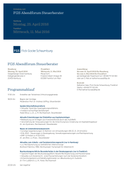 Programm PDF - Flick Gocke Schaumburg