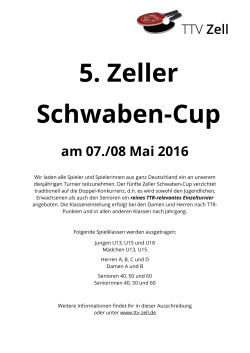 Ausschreibung - SG Schorndorf Tischtennis
