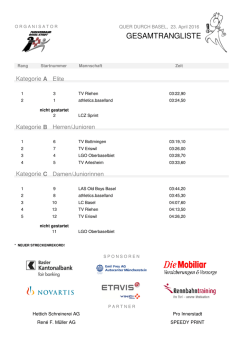 Quer 2016 - Quer durch Basel