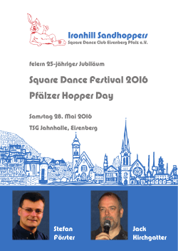 Square Dance Festival 2016 Pfälzer Hopper Day