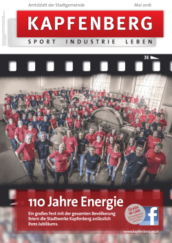 110 Jahre Energie - Bürgermeister Zeitung