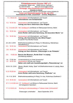Jahresplan 2016 als pdf-Datei - Philatelistenvereins Grimma 1887 eV