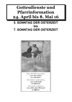 Gottesdienstordnung